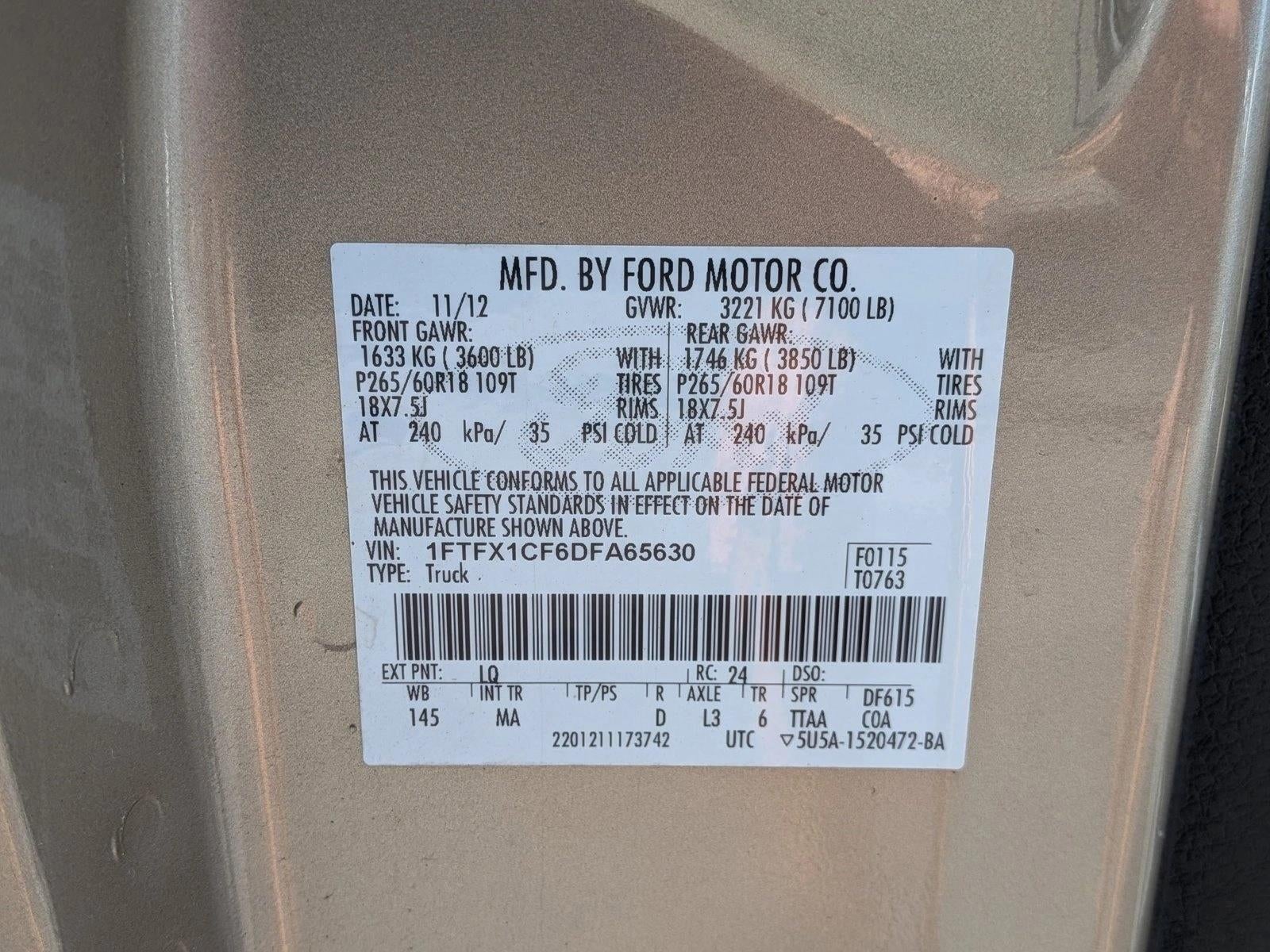 2013 Ford F-150 2WD SuperCab 6-1/2 Ft Box XLT