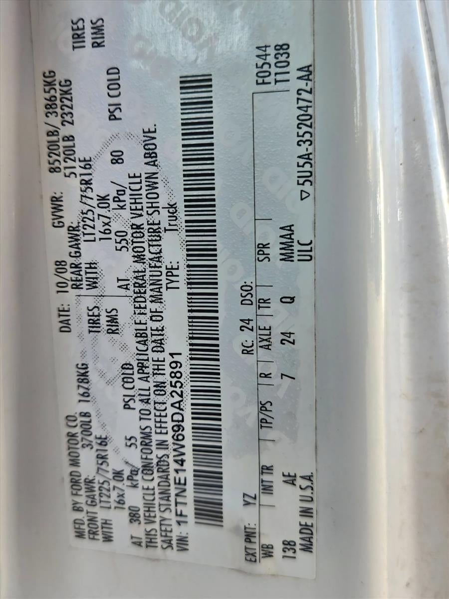 2009 Ford Econoline Cargo Van E-150 Commercial