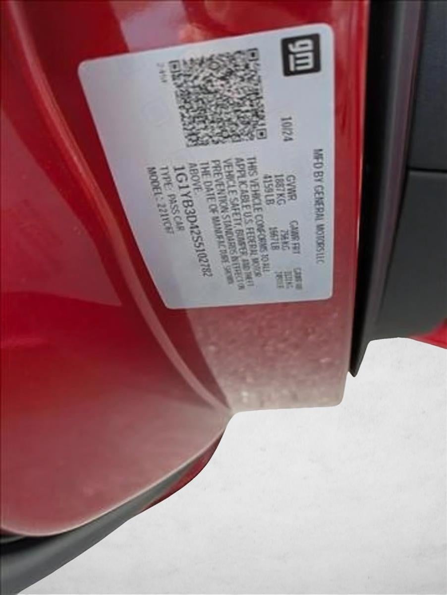 2025 Chevrolet Corvette Stingray Convertible 2LT