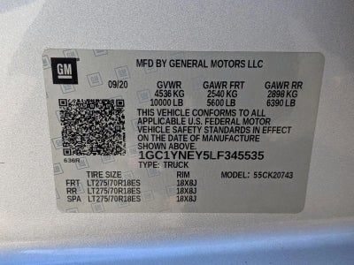 2020 Chevrolet Silverado 2500 HD Crew Cab Standard Box 4-Wheel Drive LT