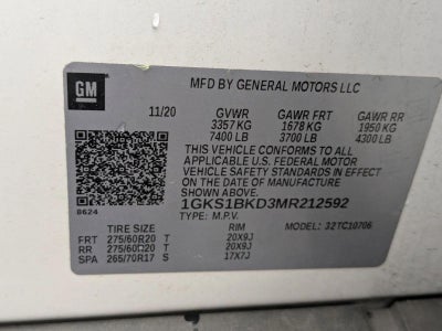2021 GMC Yukon 2WD 4dr SLT