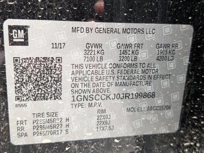 2018 Chevrolet Tahoe 2WD Premier