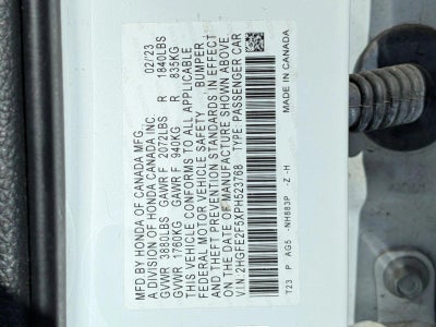 2023 Honda Civic Sedan Sport CVT