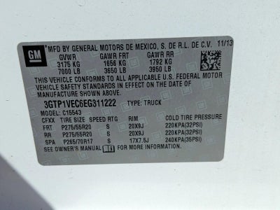 2014 GMC Sierra 1500 Crew Cab Short Box 2-Wheel Drive SLT