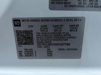 2025 GMC Sierra 1500 Crew Cab Short Box 4-Wheel Drive Elevation 3VL