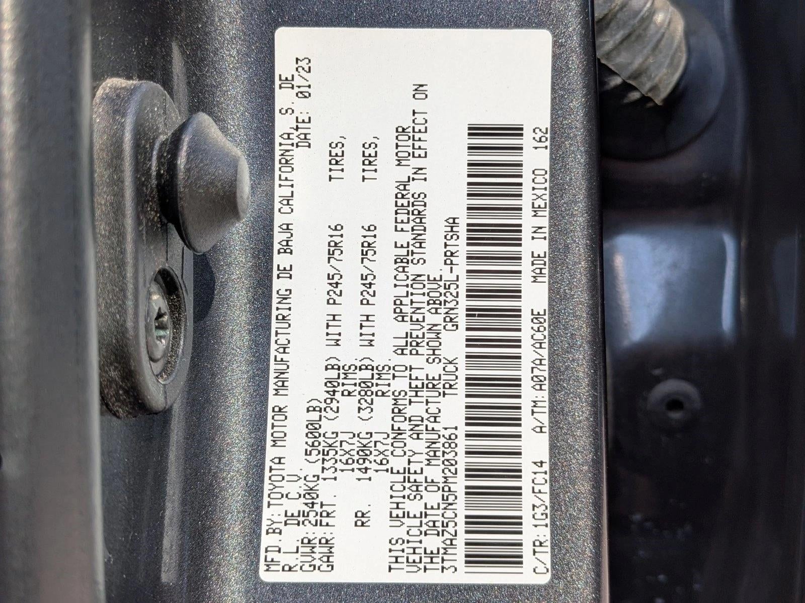 2023 Toyota Tacoma 2WD 2WD SR5 Double Cab 5' Bed V6 AT (GS)