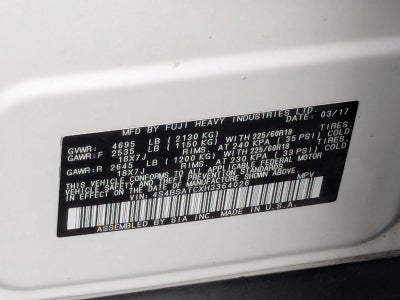 2017 Subaru Outback 2.5i Touring