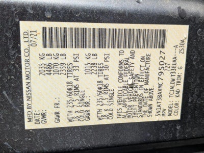 2021 Nissan Rogue FWD SV