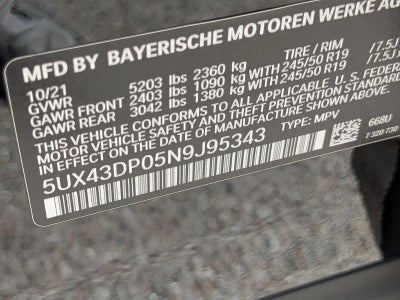 2022 BMW X3 sDrive30i Sports Activity Vehicle