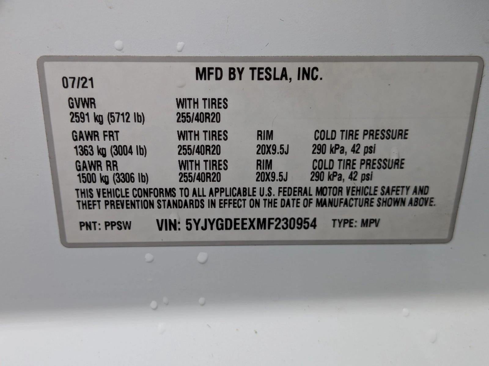 2021 Tesla Model Y Long Range AWD