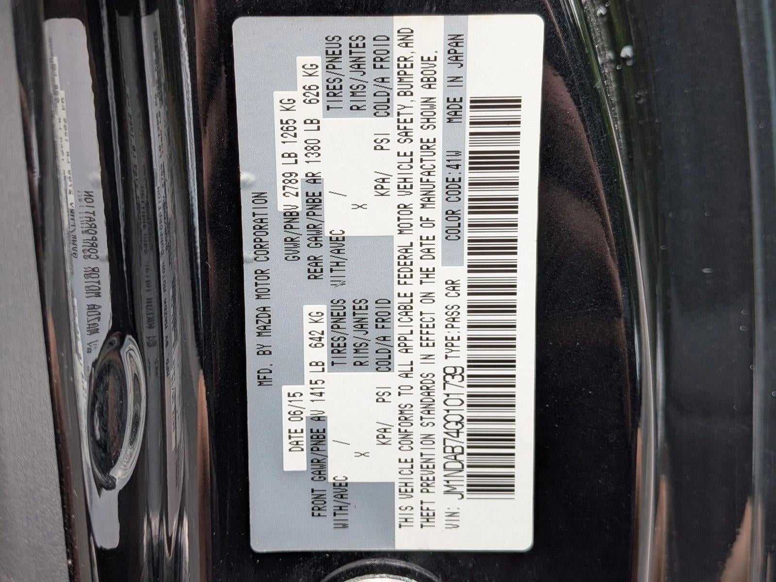 2016 Mazda Mazda MX-5 Miata 2dr Conv Auto Sport