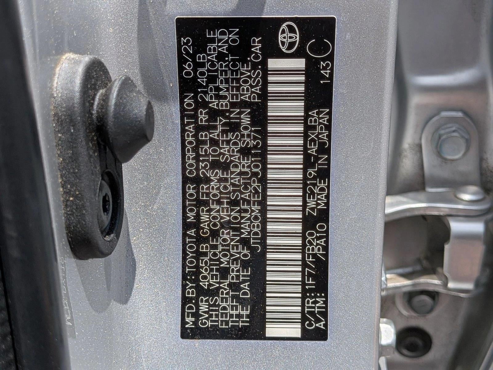 2023 Toyota Corolla Hybrid LE FWD (Natl)