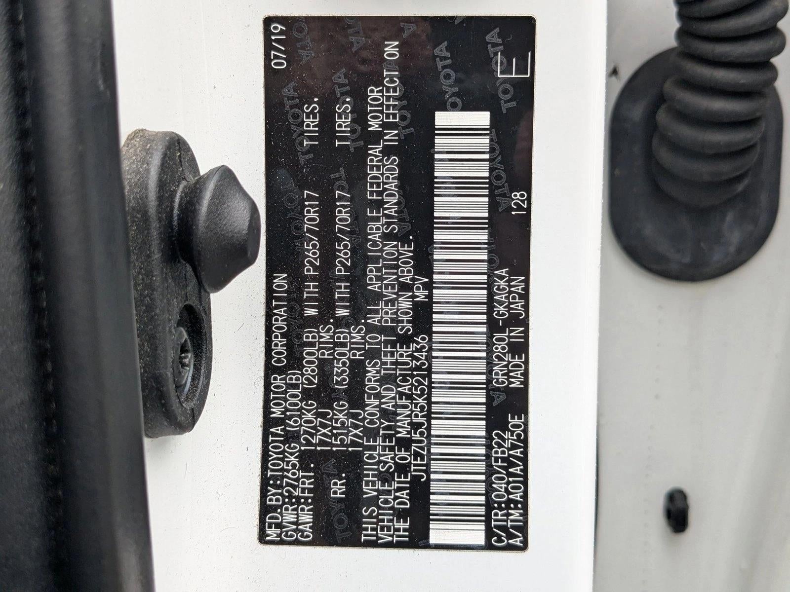 2019 Toyota 4Runner SR5 2WD (Natl)