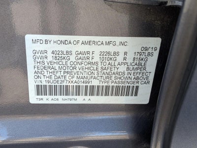 2019 Acura ILX Sedan w/Premium Pkg