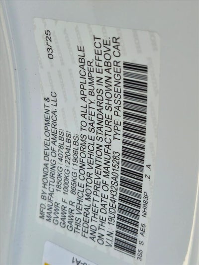 2025 Acura Integra CVT w/A-Spec Package