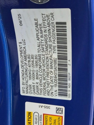 2025 Acura Integra CVT w/A-Spec Package