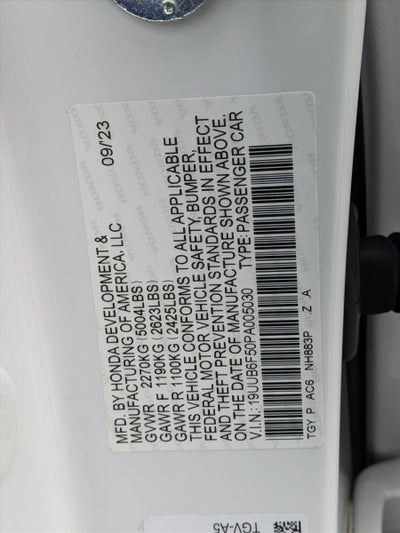 2023 Acura TLX SH-AWD w/A-Spec Package