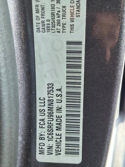 2021 RAM 1500 TRX 4x4 Crew Cab 5'7" Box