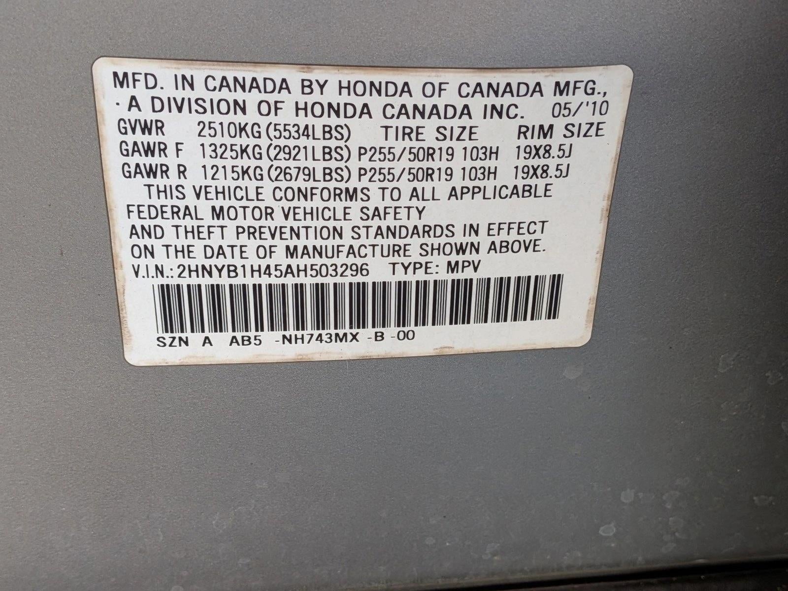 2010 Acura ZDX AWD with Technology Package