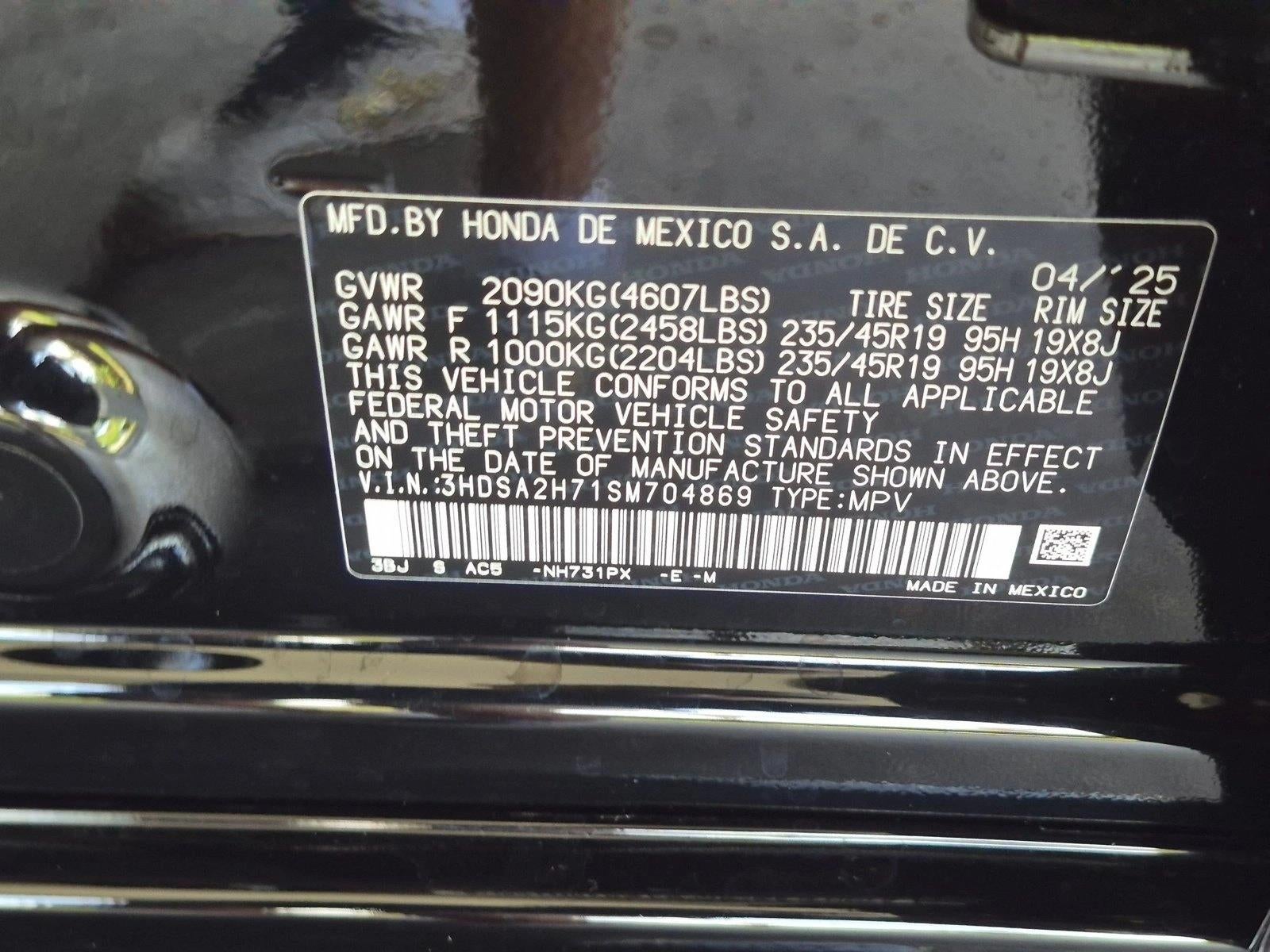 2025 Acura ADX AWD w/A-Spec Advance Package
