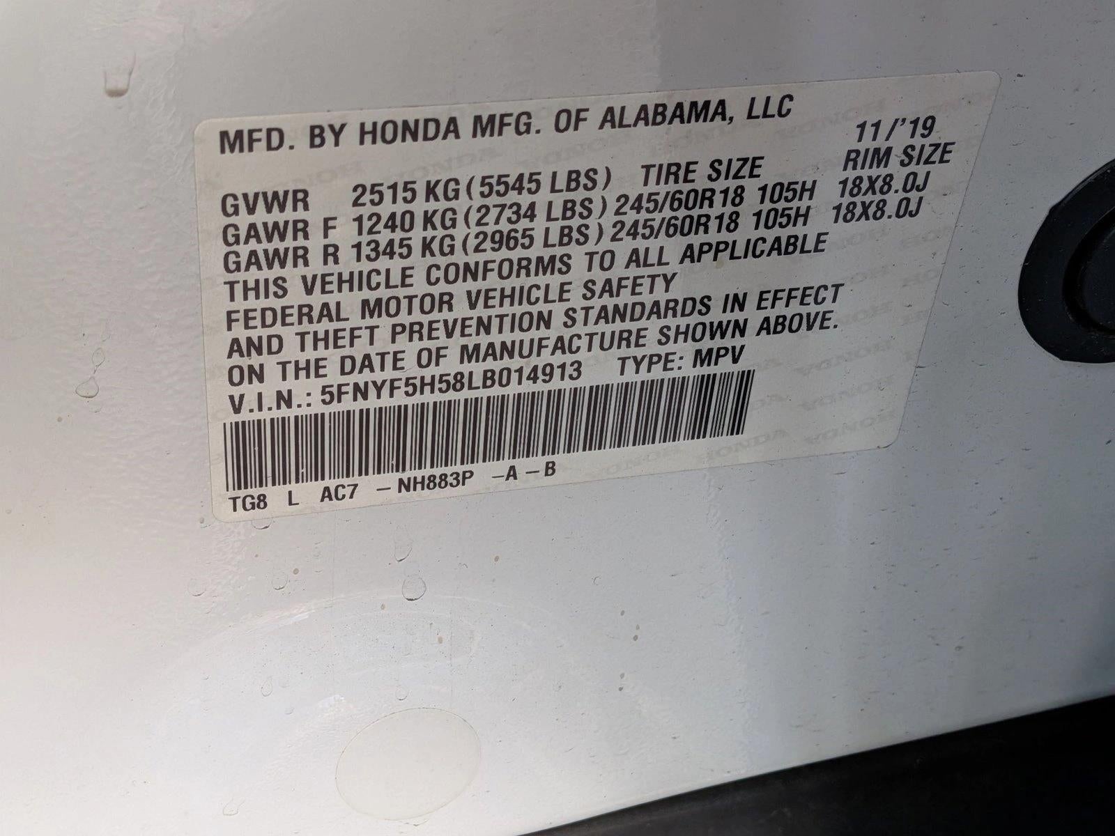 2020 Honda Pilot EX-L 2WD