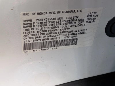 2020 Honda Pilot EX-L 2WD