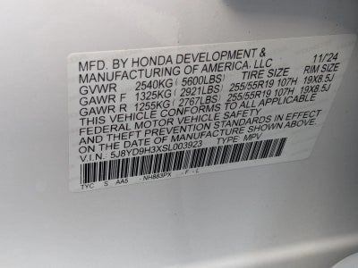 2025 Acura MDX FWD
