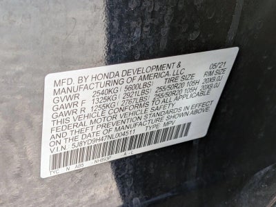 2022 Acura MDX FWD w/Technology Package