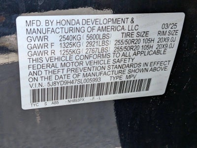 2025 Acura MDX FWD w/Technology Package