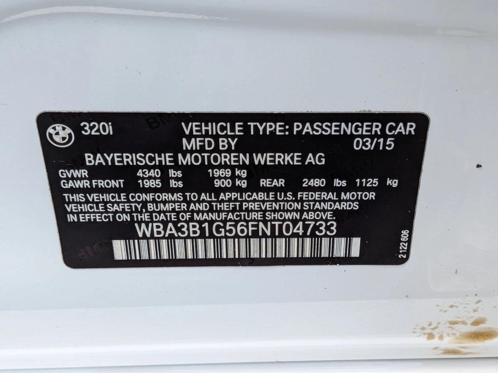 2015 BMW 320i Sedan