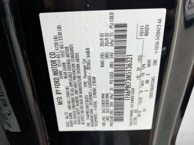 2021 Ford Mustang GT Premium Fastback