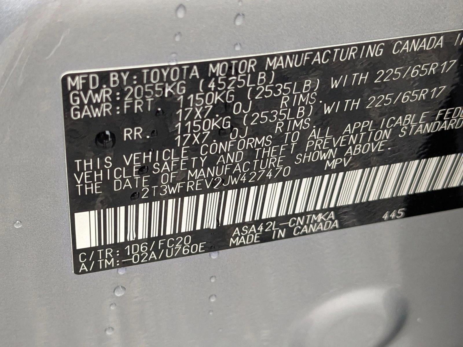 2018 Toyota RAV4 XLE FWD (GS)