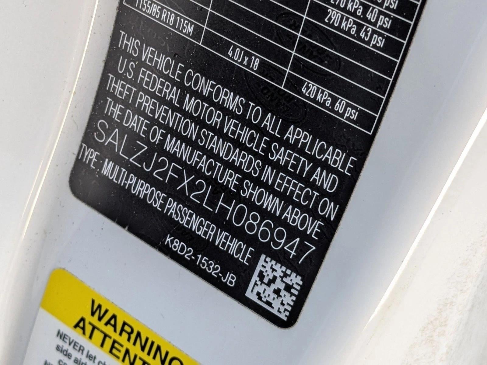 2020 Land Rover Range Rover Evoque P250 S