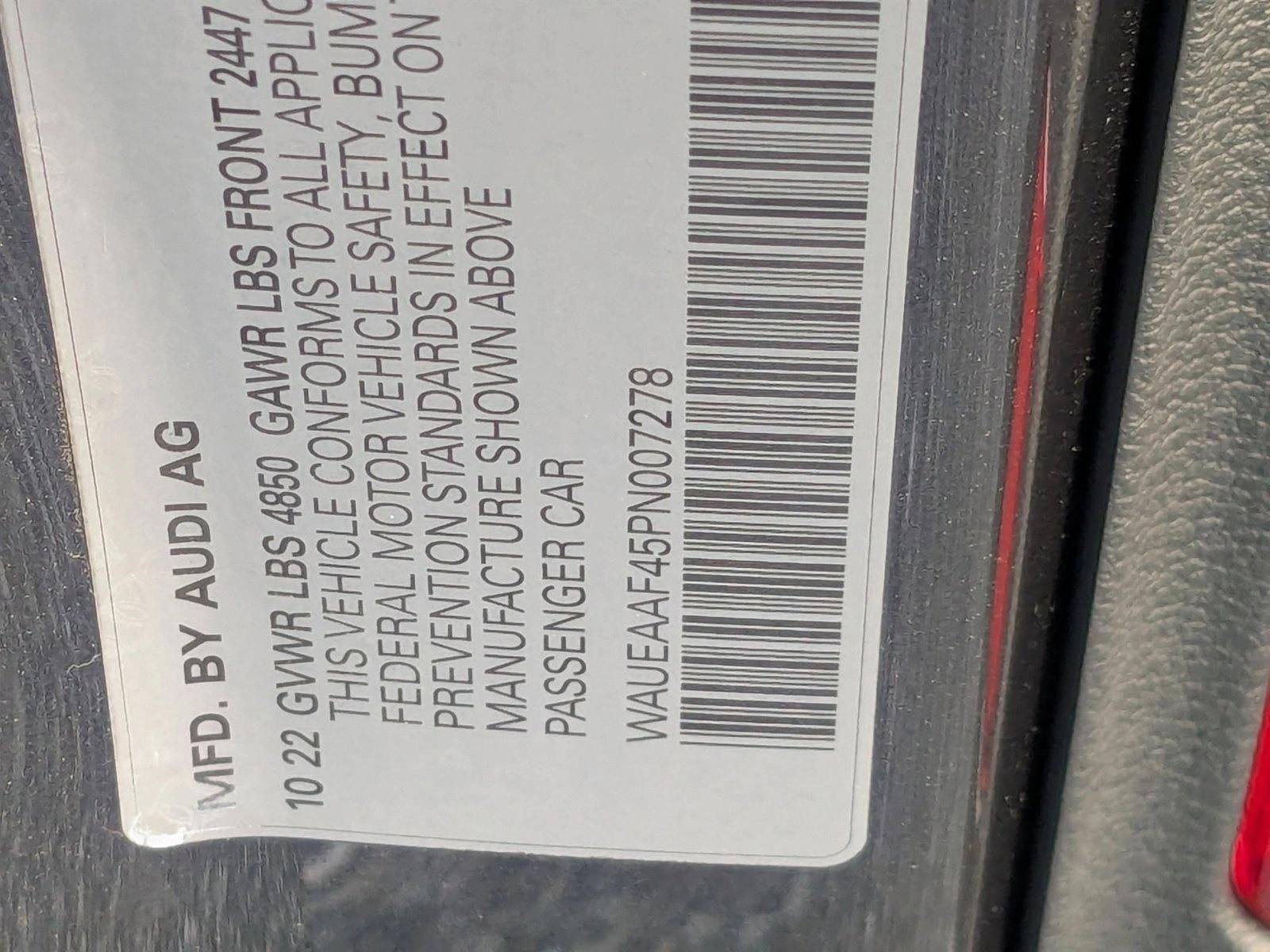 2023 Audi A4 Sedan S line Premium Plus 45 TFSI quattro