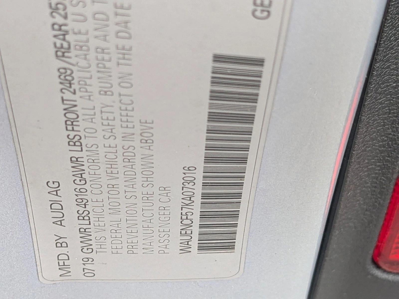 2019 Audi A5 Sportback Premium Plus 45 TFSI quattro