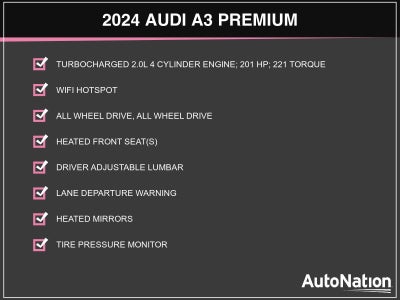 2024 Audi A3 Premium 40 TFSI quattro