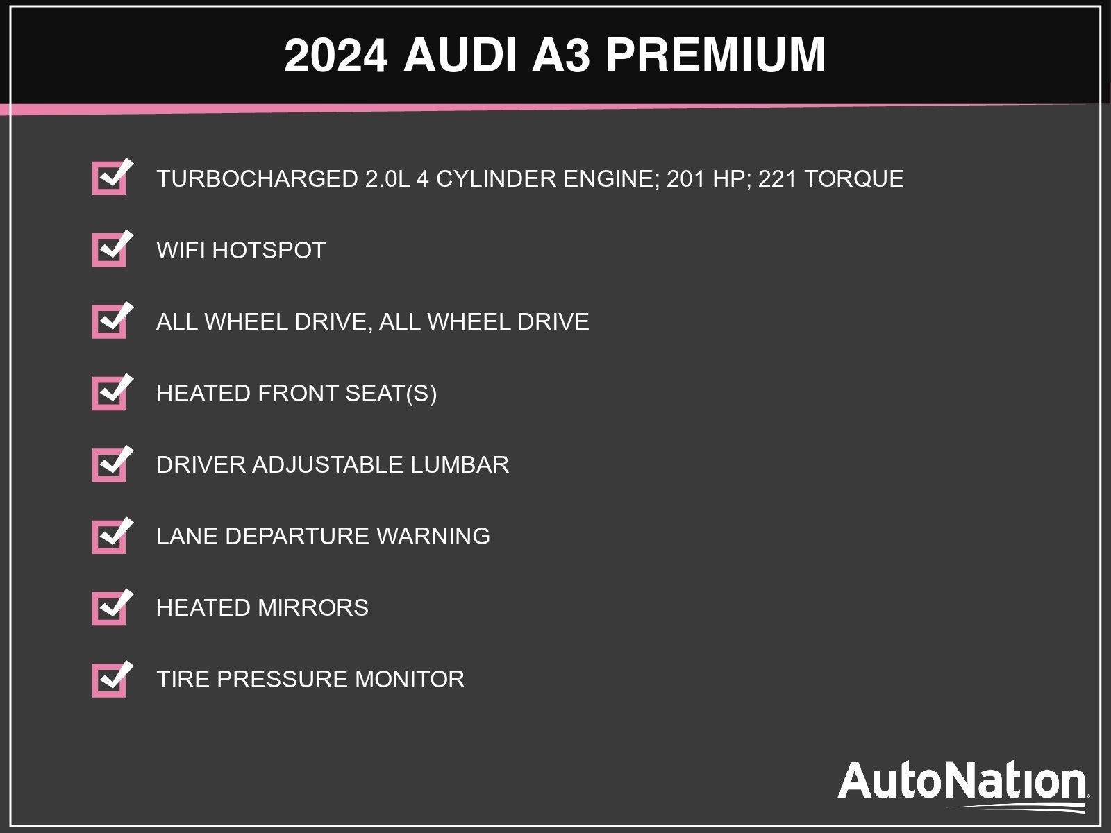 2024 Audi A3 Premium 40 TFSI quattro