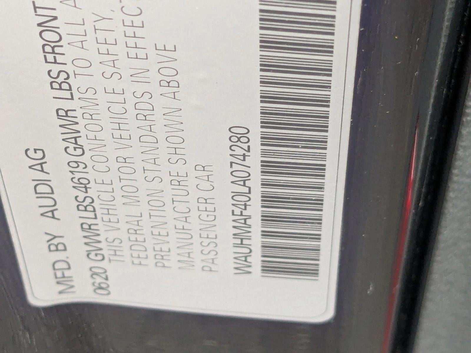 2020 Audi A4 Sedan Premium Plus 40 TFSI