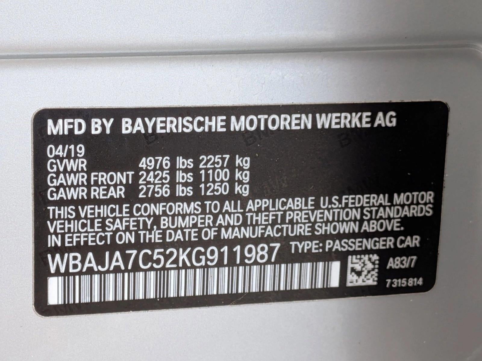 2019 BMW 530i xDrive Sedan