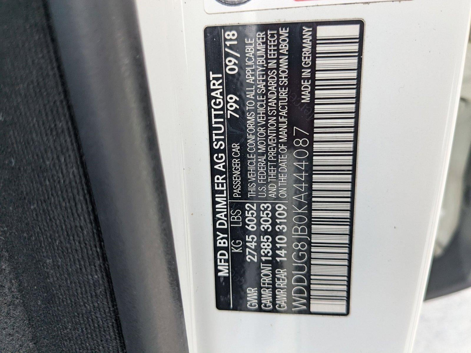 2019 Mercedes-Benz S-Class AMG® S 63 4MATIC®+ Sedan