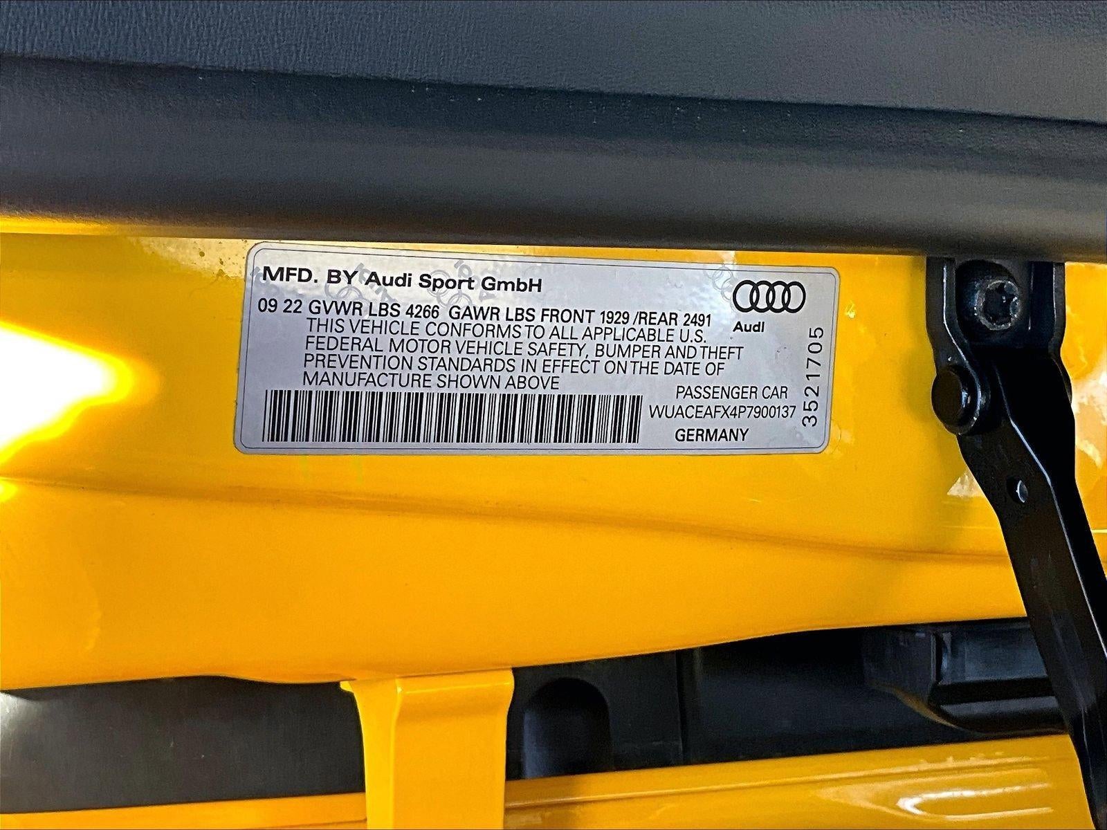 2023 Audi R8 Coupe V10 performance RWD