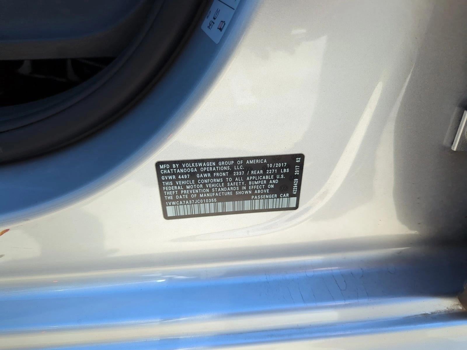 2018 Volkswagen Passat 2.0T SEL Premium Auto