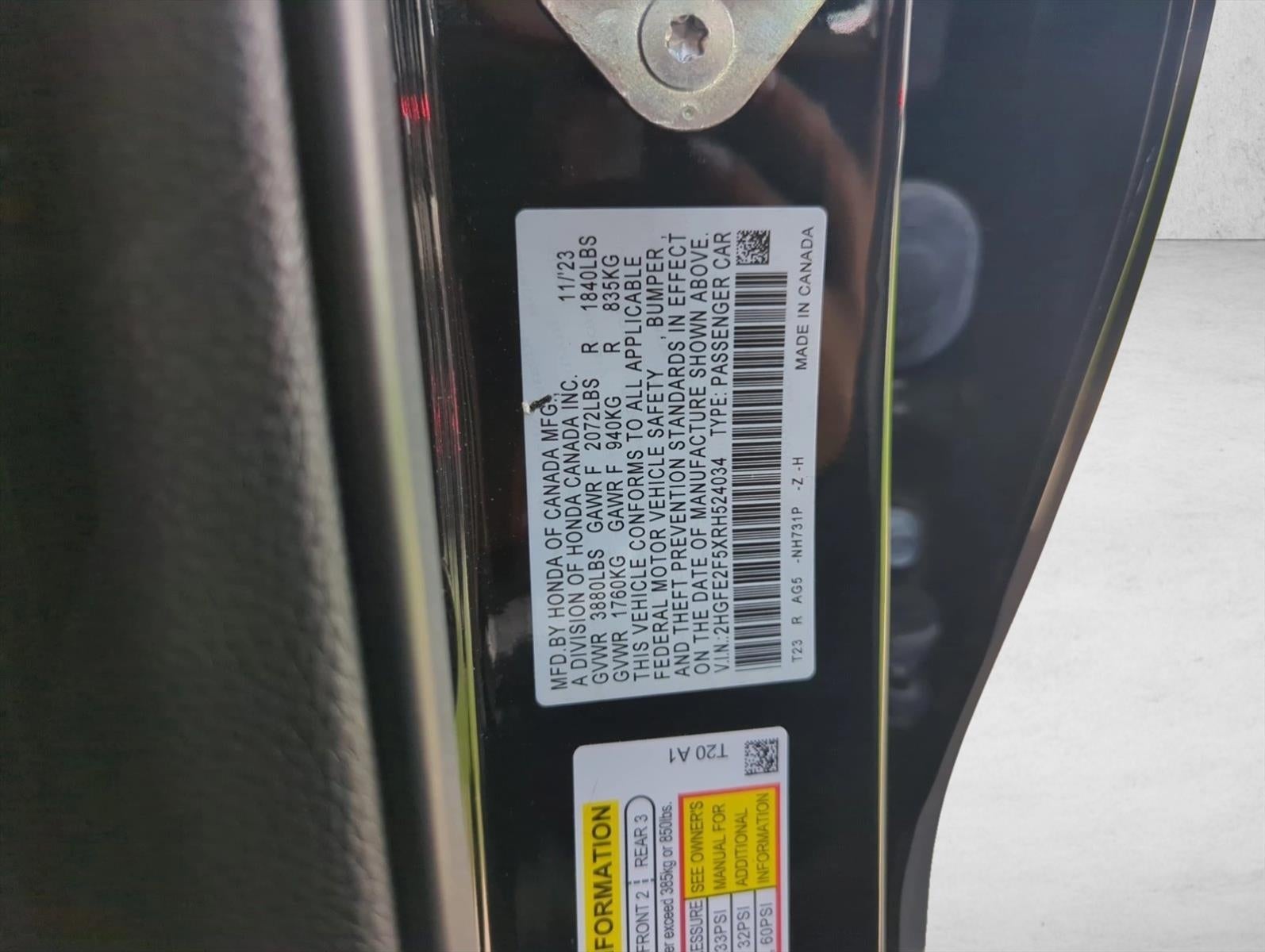 2024 Honda Civic Sedan Sport CVT