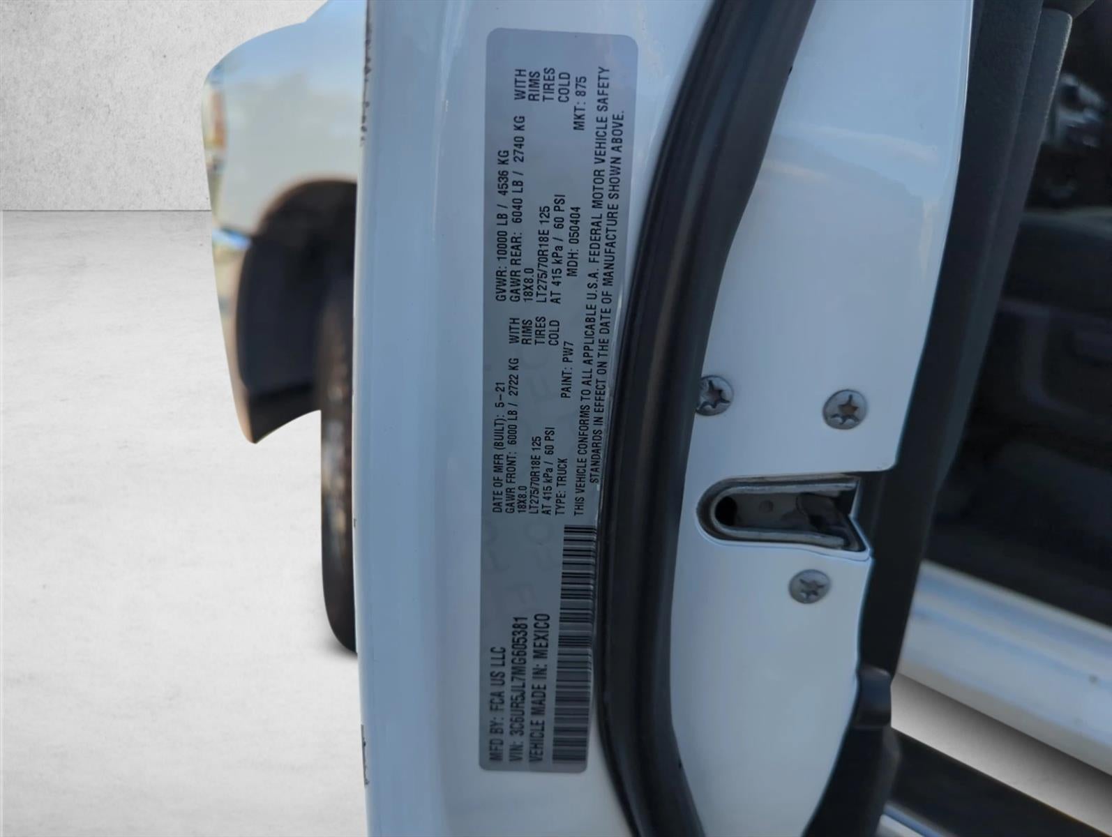 2021 RAM 2500 Big Horn 4x4 Crew Cab 8' Box