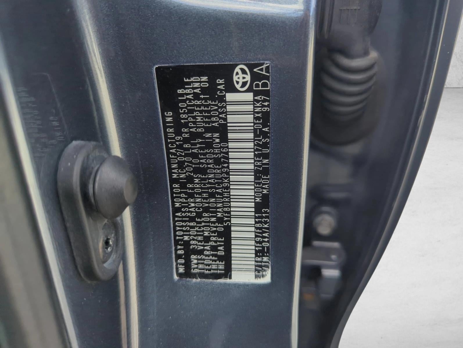 2019 Toyota Corolla LE CVT (Natl)