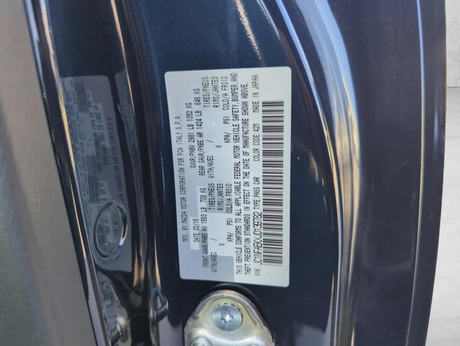 2018 FIAT 124 Spider Abarth Convertible