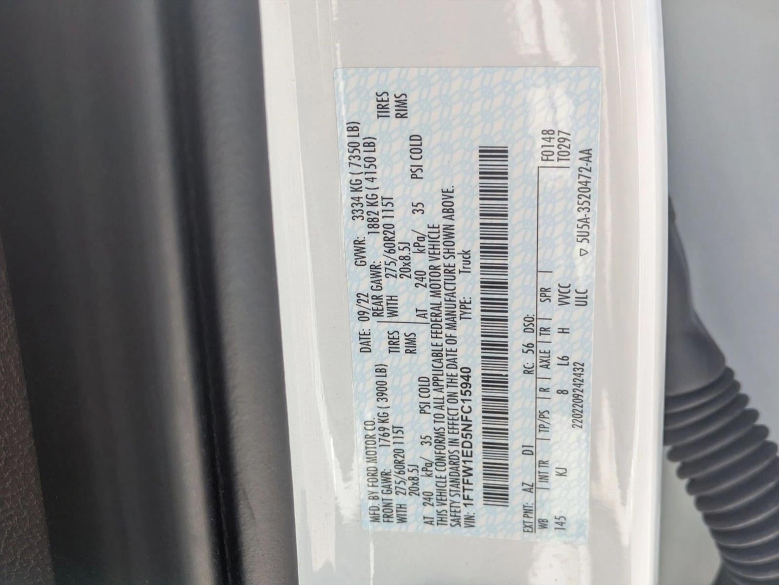 2022 Ford F-150 King Ranch 4WD SuperCrew 5.5' Box