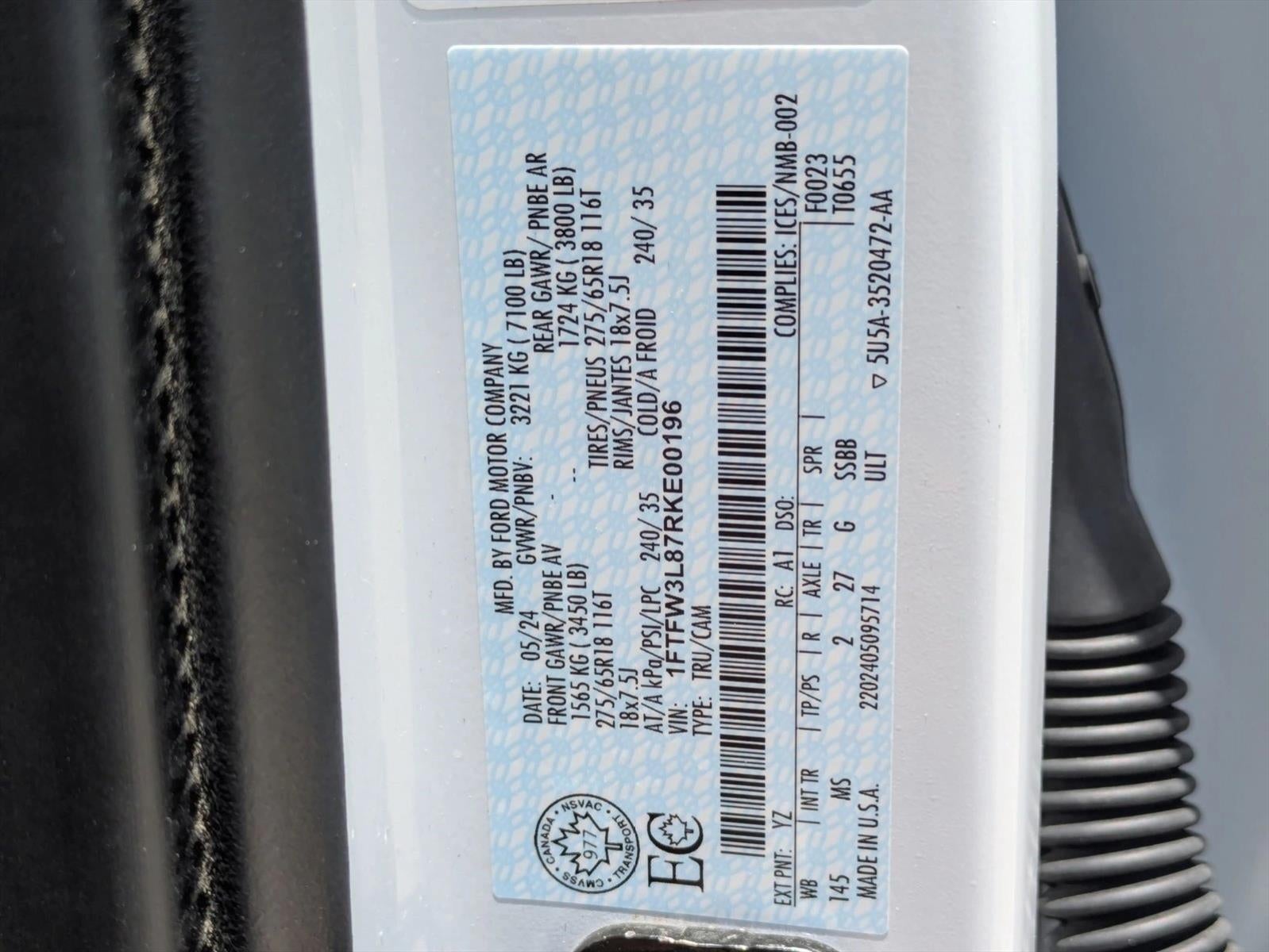 2024 Ford F-150 XLT 4WD SuperCrew 5.5' Box
