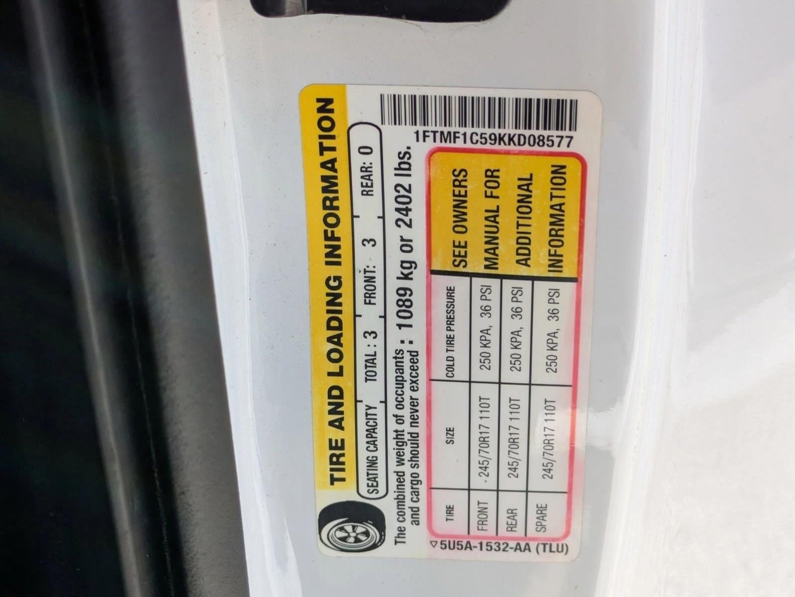 2019 Ford F-150 XL 2WD Reg Cab 6.5' Box