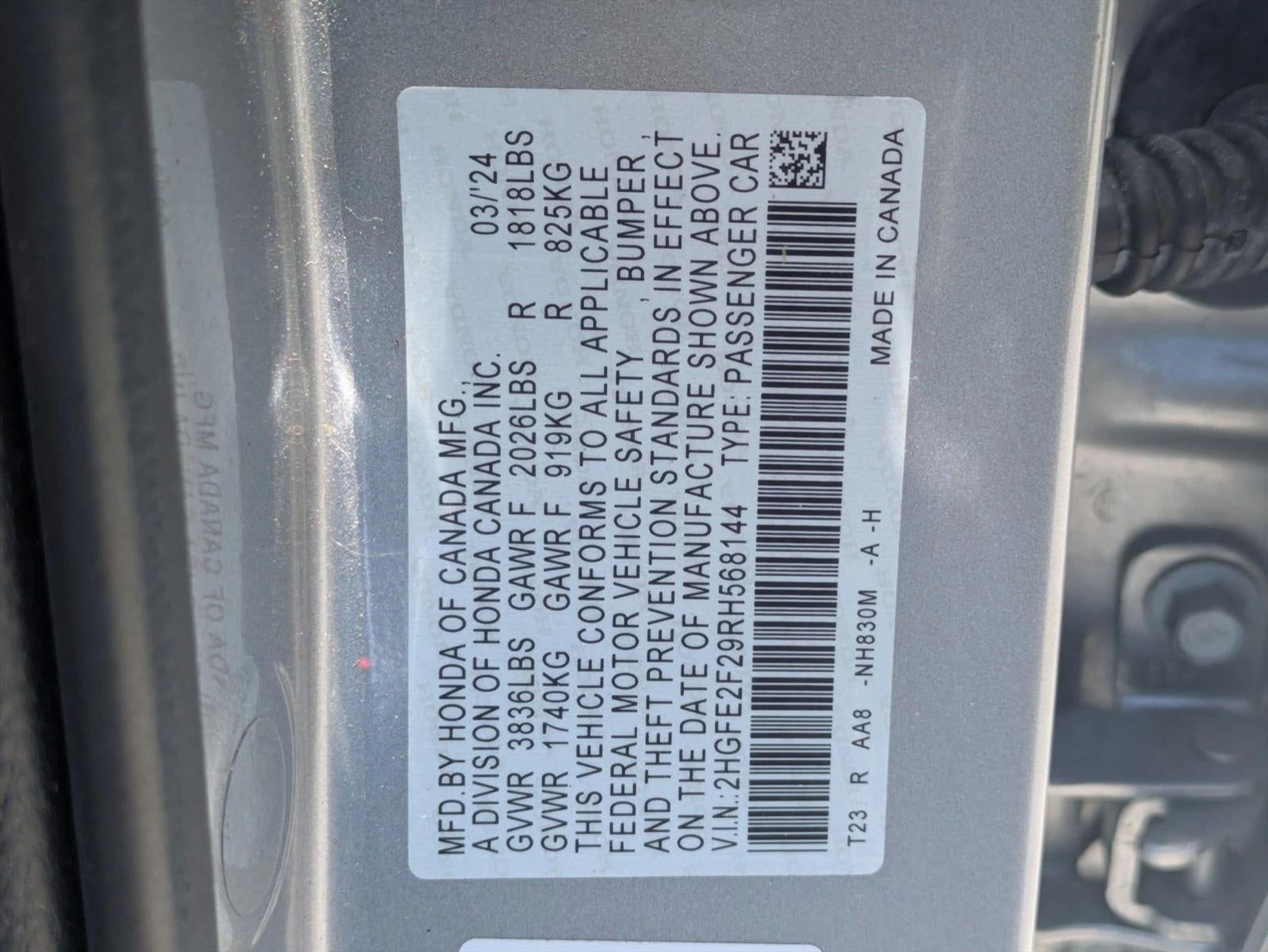 2024 Honda Civic Sedan LX CVT